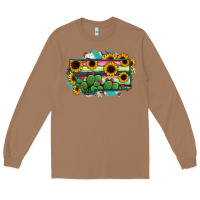 Toasted Coconut Montana Map Sunflower Cactus Serape Long Sleeve Tee - RanaPortraitStore