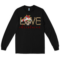 Black skull love christmas Long Sleeve Tee - FaDigitalArtStudio