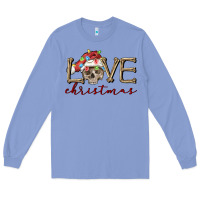 Colony Blue skull love christmas Long Sleeve Tee - FaDigitalArtStudio