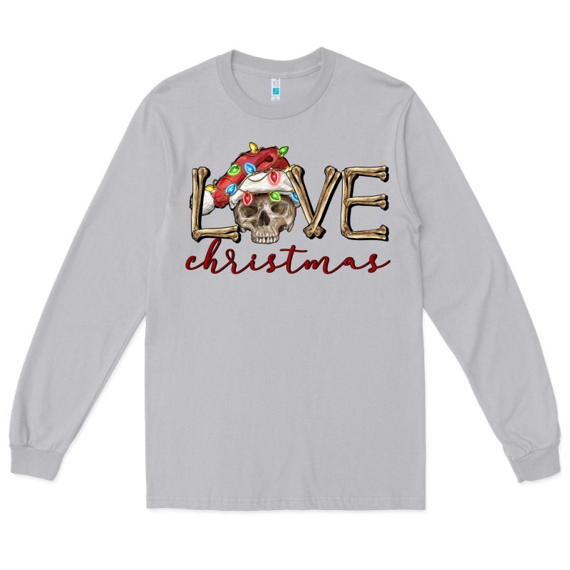 Skull Love Christmas Long Sleeve Tee by FaDigitalArtStudio | Teevron