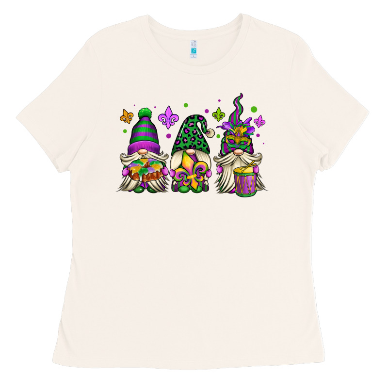 Mardi Gras Gnomes Ladies Tee by OliviaCreatesArt | Teevron