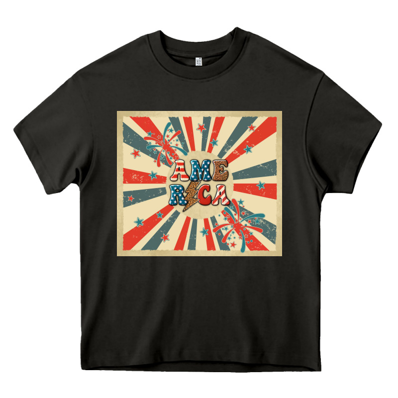 Retro America Heavy Core Tee by TumblerDesignByShophia | Teevron
