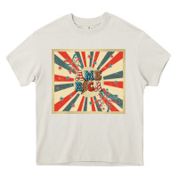 Cream retro america Heavy Core Tee - TumblerDesignByShophia