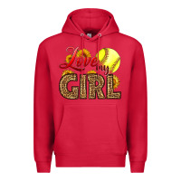 Cardinal Love My Girl Softball Premium Hoodie - LillyAllenDesigns