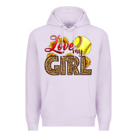 Lilac Love My Girl Softball Premium Hoodie - LillyAllenDesigns