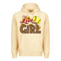 Pina Colada Love My Girl Softball Premium Hoodie - LillyAllenDesigns