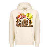 Tofu Love My Girl Softball Premium Hoodie - LillyAllenDesigns