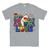 Heather Grey pride free mom hugs Classic Tee - CowGirlArtShop