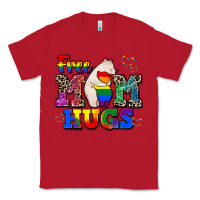 Red pride free mom hugs Classic Tee - CowGirlArtShop
