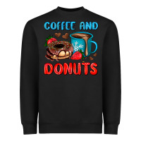 Black coffee and donuts Heavyweight Sweatshirt - AdoDesignShop