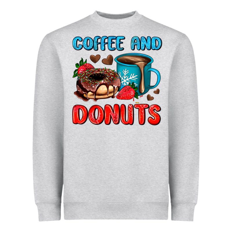 Coffee And Donuts Heavyweight Sweatshirt by AdoDesignShop | Teevron