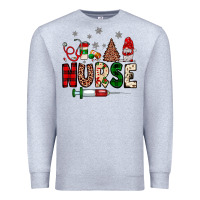 Heather Grey nurse Christmas Premium Sweatshirt - JahusDesignShop