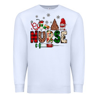 White nurse Christmas Premium Sweatshirt - JahusDesignShop