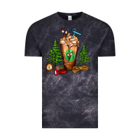 Cloud Black camping cold drink frappe Vintage Tee - FaDigitalArtStudio