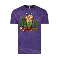 Cloud Purple camping cold drink frappe Vintage Tee - FaDigitalArtStudio