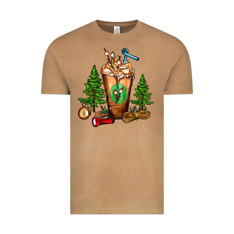 Camping Cold Drink Frappe Vintage Tee by FaDigitalArtStudio | Teevron