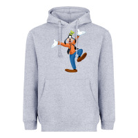 Heather Grey goofy Heavyweight Hoodie - baoMotion