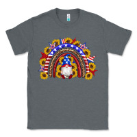 Charcoal Heather american flag gnomes sunflowers rainbow Classic Tee - Artiststas