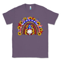 Lavender american flag gnomes sunflowers rainbow Classic Tee - Artiststas