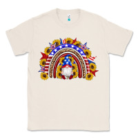 Natural american flag gnomes sunflowers rainbow Classic Tee - Artiststas
