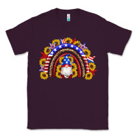 Plum american flag gnomes sunflowers rainbow Classic Tee - Artiststas