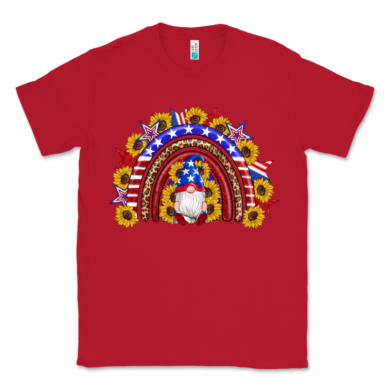 American Flag Gnomes Sunflowers Rainbow Classic Tee by Artiststas | Teevron