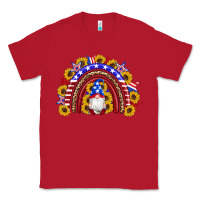 Red american flag gnomes sunflowers rainbow Classic Tee - Artiststas