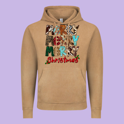 Merry Christmas Vintage Hoodie Designed By Fadigitalartstudio