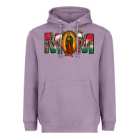 Lavender mexican flag our lady of guadalupe mom leopard Heavyweight Hoodie - JahusDesignShop