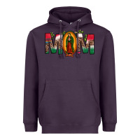 Plum mexican flag our lady of guadalupe mom leopard Heavyweight Hoodie - JahusDesignShop