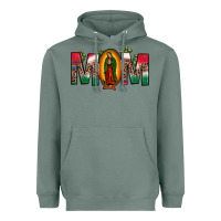 Sage mexican flag our lady of guadalupe mom leopard Heavyweight Hoodie - JahusDesignShop