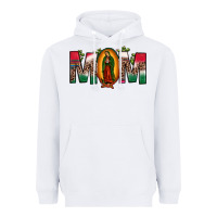 White mexican flag our lady of guadalupe mom leopard Heavyweight Hoodie - JahusDesignShop