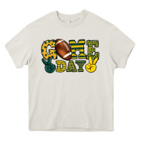 Game Day Yellow And Green Team Color Heavy Core Tee | Teevron