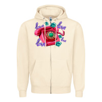 Sandshell love balloons and pink valentines telephone Zipper Hoodie - AdoDesignShop