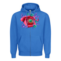 True Royal love balloons and pink valentines telephone Zipper Hoodie - AdoDesignShop