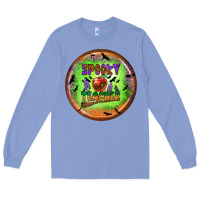 Colony Blue Spooky Teacher Long Sleeve Tee - BundleAndBundleShop