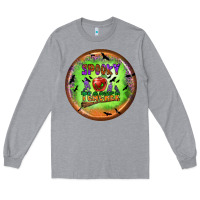 Heather Grey Spooky Teacher Long Sleeve Tee - BundleAndBundleShop