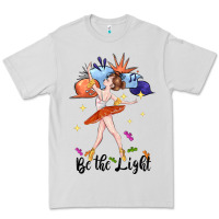 Dove Grey be the light Premium Tee - CowGirlArtShop