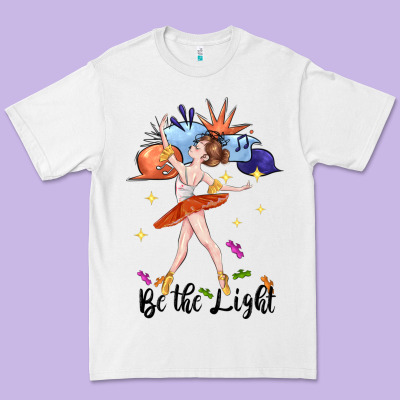 Be The Light Premium Tee Designed By Cowgirlartshop
