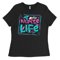 Black nurse life olivia  (1) Ladies Tee - OliviaCreatesArt