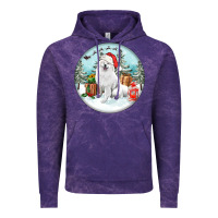 Cloud Purple Christmas samoyed dog Vintage Hoodie - FaDigitalArtStudio