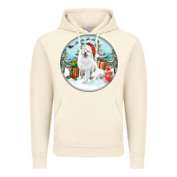 Vintage Artic Christmas samoyed dog Vintage Hoodie - FaDigitalArtStudio