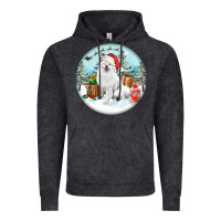 Vintage Black Christmas samoyed dog Vintage Hoodie - FaDigitalArtStudio