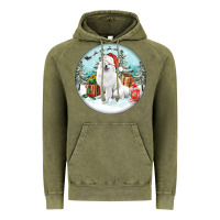 Vintage Olive Christmas samoyed dog Vintage Hoodie - FaDigitalArtStudio