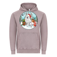 Vintage Zinc Christmas samoyed dog Vintage Hoodie - FaDigitalArtStudio