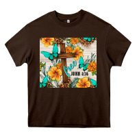 Chocolate Brown christian free john 8 36 Heavy Core Tee - TumblerDesignByShophia
