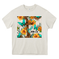 Cream christian free john 8 36 Heavy Core Tee - TumblerDesignByShophia