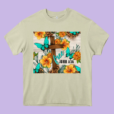 Christian Free John 8 36 Heavy Core Tee Designed By Tumblerdesignbyshophia