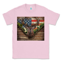 Bubblegum Pink usa deer hunting Classic Tee - CowGirlArtShop