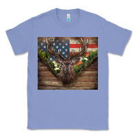 Colony Blue usa deer hunting Classic Tee - CowGirlArtShop